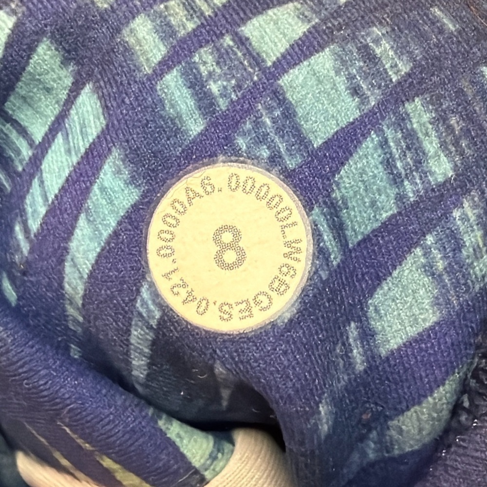 Lululemon High Rise Running Crop Leggings – Blue Abstract Print – Women’s 8 0448 - Picture 4 of 7